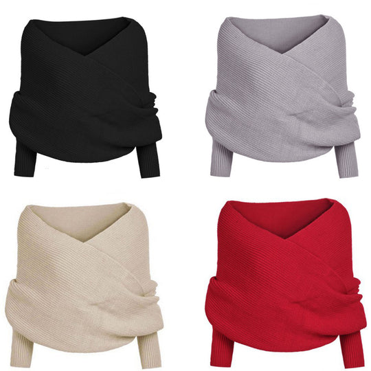 Damen Großer Strickschal mit innovativer Knotenoptik und weichem Material R&B
