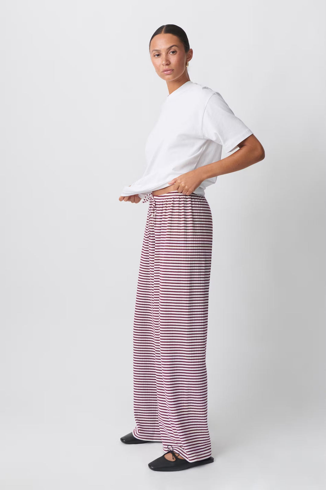 R&B | Gestreifte Loungehose
