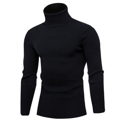 Herren Rollkragenpullover aus feinem Rippstrick R&B