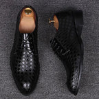 Elegante Leder Herren Schnürschuhe R&B