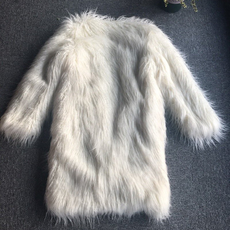 Damen Fellmantel mit luxuriöser Textur R&B