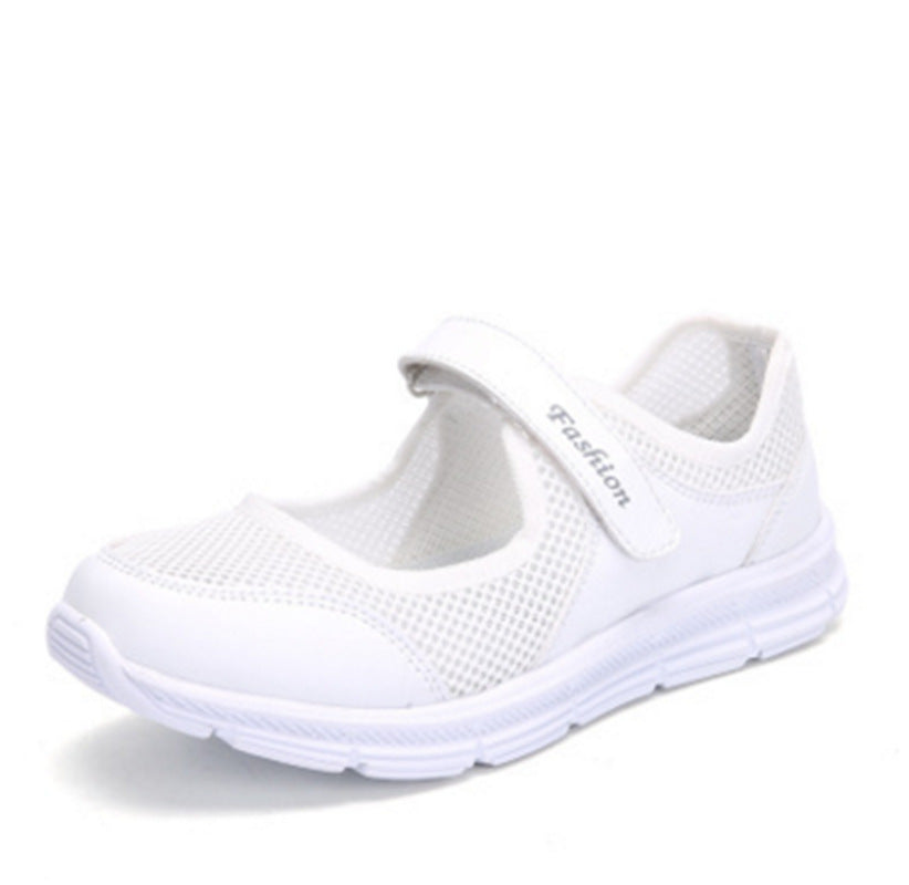 Damen Multifunktionale Freizeitschuhe mit bequemem Klettverschluss und atmungsaktiver Mesh-Oberfläche R&B