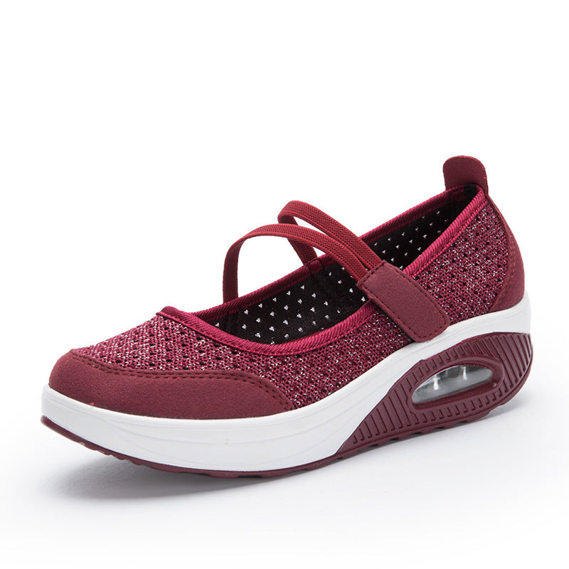 Damen Bequeme Slip-On Laufschuhe mit atmungsaktivem Obermaterial und dämpfender Sohle R&B