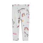 Mädchen Leggings mit zauberhaften Regenbogen- und Einhorn-Motiven R&B