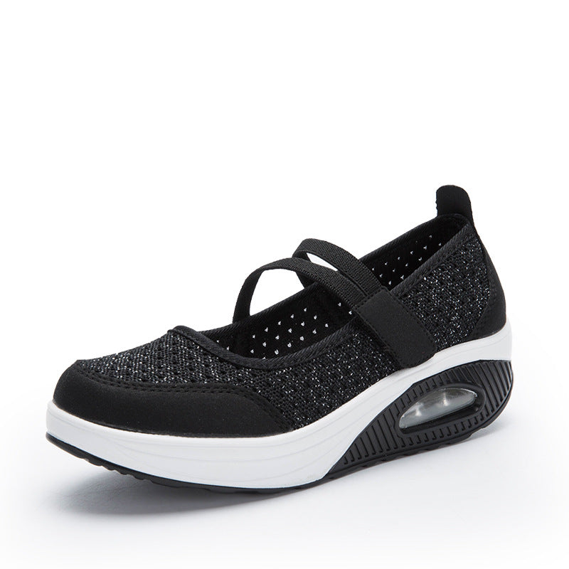 Damen Komfortable und luftige Freizeitschuhe mit verstärkter Sohle