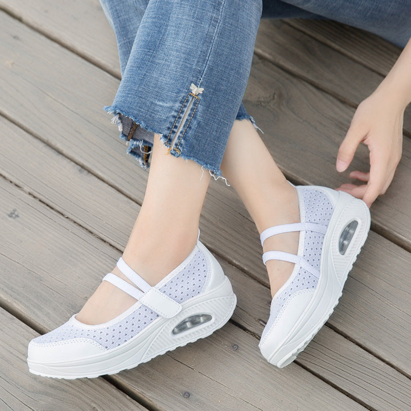 Damen Bequeme Slip-On Laufschuhe mit atmungsaktivem Obermaterial und dämpfender Sohle