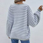 R&B | Gestreifter Strickpullover Für Modische Looks