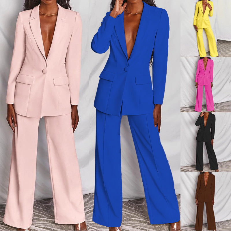 R&B | Eleganter Damenanzug mit Langen Ärmeln und Hose