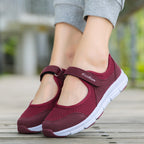 Damen Multifunktionale Freizeitschuhe mit bequemem Klettverschluss und atmungsaktiver Mesh-Oberfläche