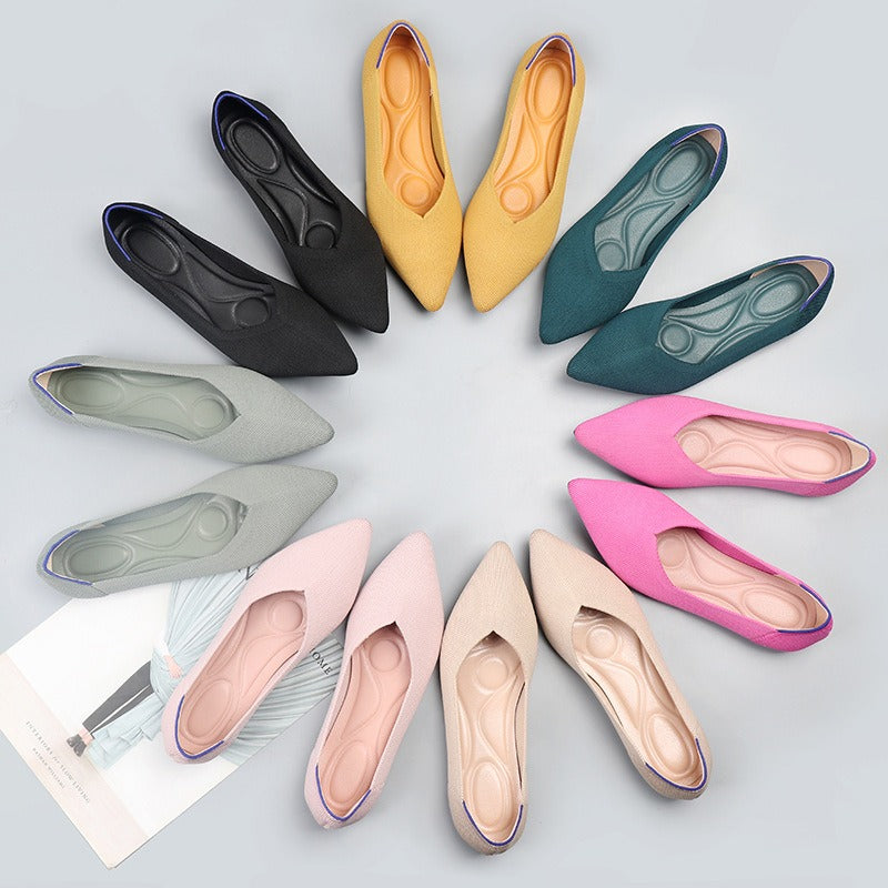 Beige BallerinaKomfortschuhe R&B