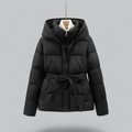 R&B | Winter Gürtel Puffer Kapuzenjacke Kurz und Warm
