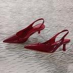 R&B | Einfarbige, Temperamentvolle High Heels mit Spitzer Zehenpartie