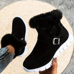 R&B | Schneestiefel mit Schnalle und Seitenreißverschluss