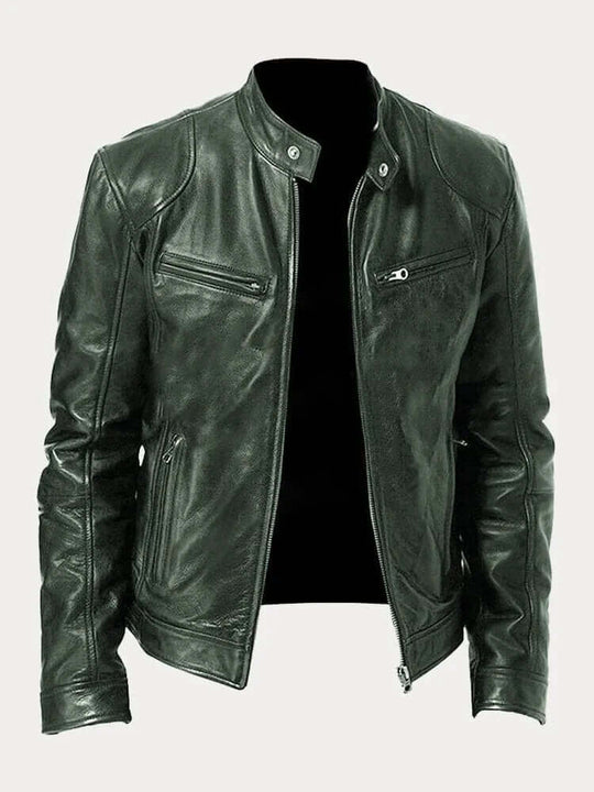 R&B | Herren Klassische Lederjacke
