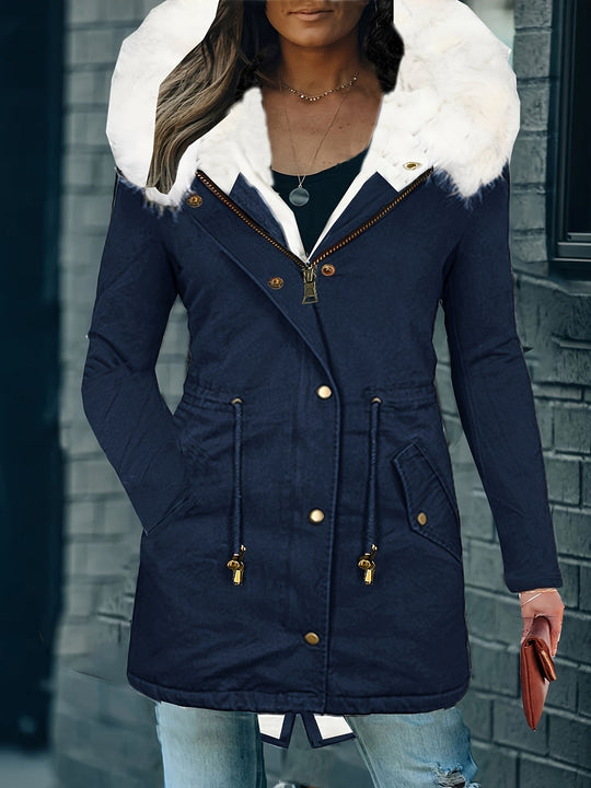 R&B | Kapuzenpullover Zugkordel Parka Mantel