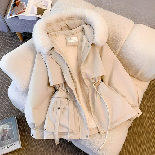 R&B | Warme Winter-Parka mit veganem Pelz für Frauen Ideal für den Winter