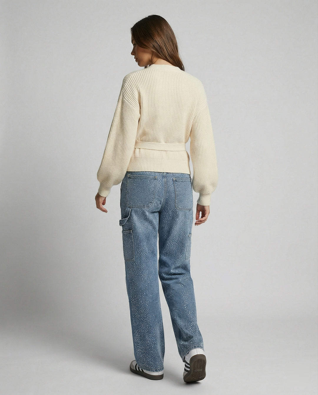 R&B | Jeans mit Glänzenden Details Trendy und Komfortabel