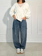 Damen Jeans mit Diamant-Optik & Klassischem Schnitt | R&B