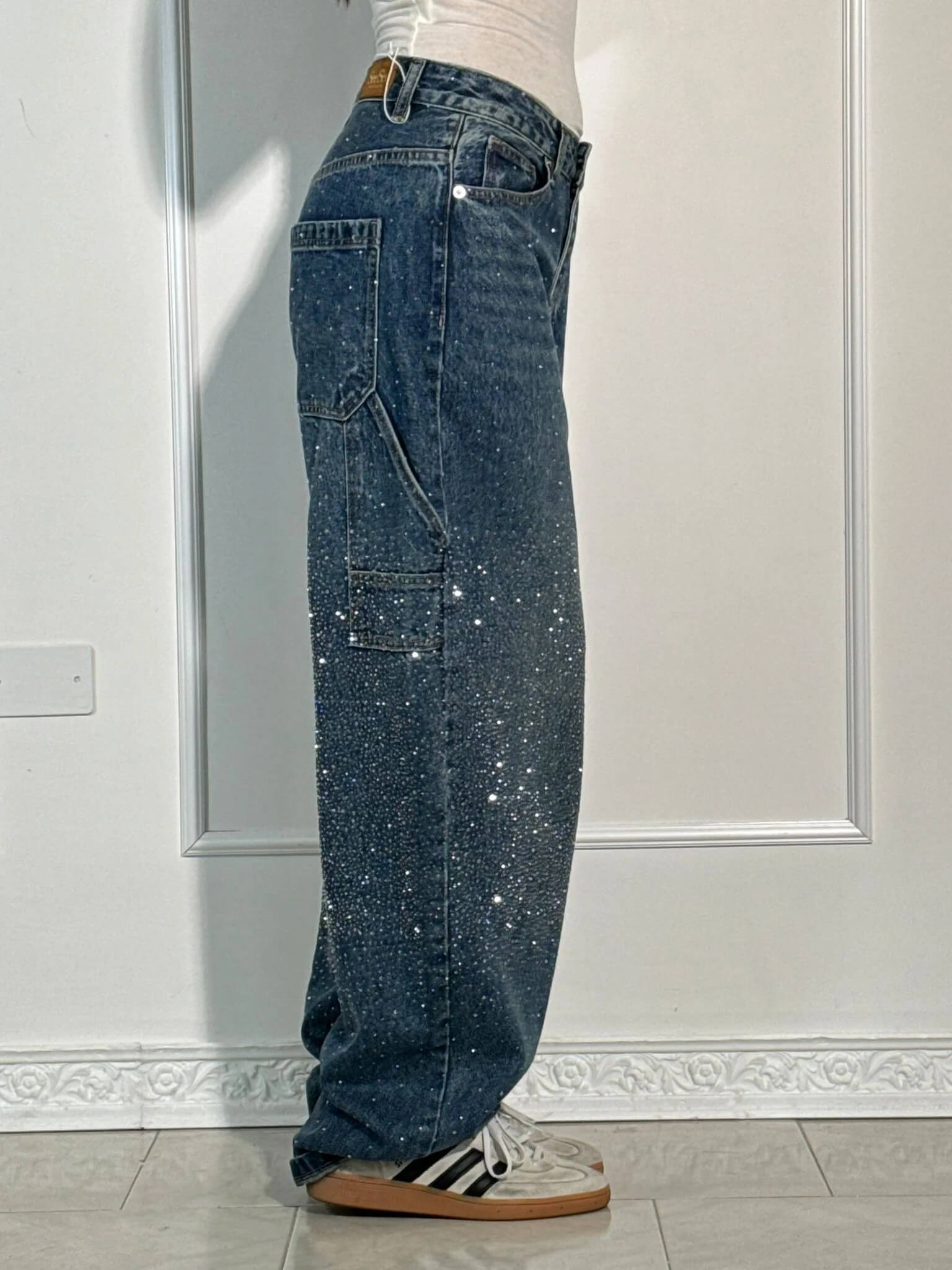 Damen Jeans mit Diamant-Optik & Klassischem Schnitt | R&B