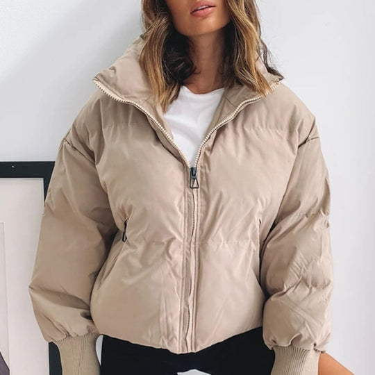 R&B | Kurze Pufferjacke mit Reißverschluss - Reißverschluss