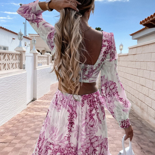 R&B | Cut Out Maxikleid mit Mutigem Design für Damen