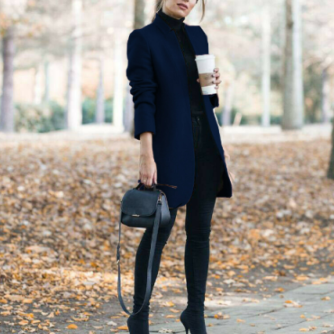 R&B | Damen Stehkragen Wintermantel mit Zeitlosem Design
