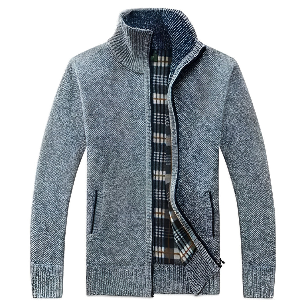 R&B | Stylischer Cardigan mit weichem Fleece-Futter für Männer