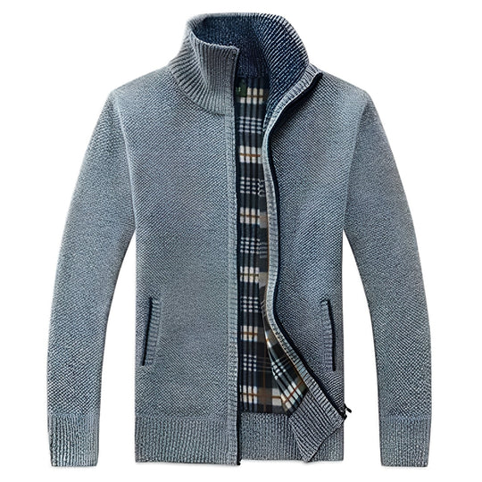 R&B | Stylischer Cardigan mit weichem Fleece-Futter für Männer