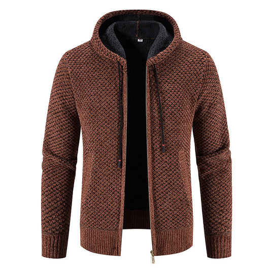 R&B | Stilvoller Kapuzen-Cardigan für Männer