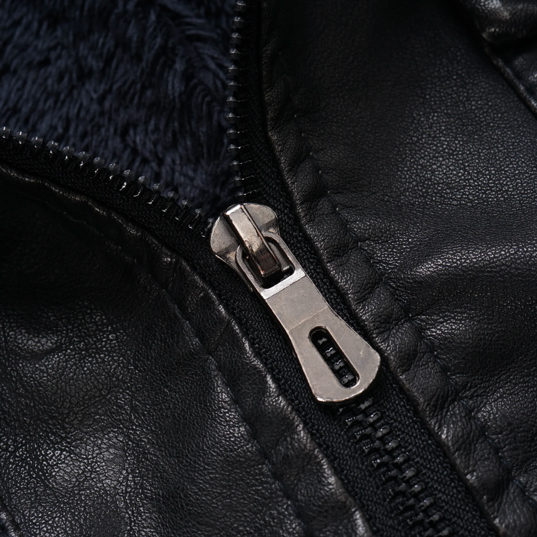 R&B | Hooded Lederjacke