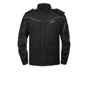 R&B | Herren Motorrad Regenjacke Wasserdicht - Reflexschwarz/Grün S-2XL