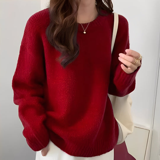 R&B | Damen Oversize-Pullover mit Schlichtem Look