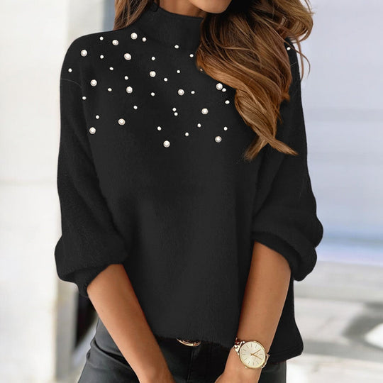 R&B | Damen Pullover mit Perlenverzierung