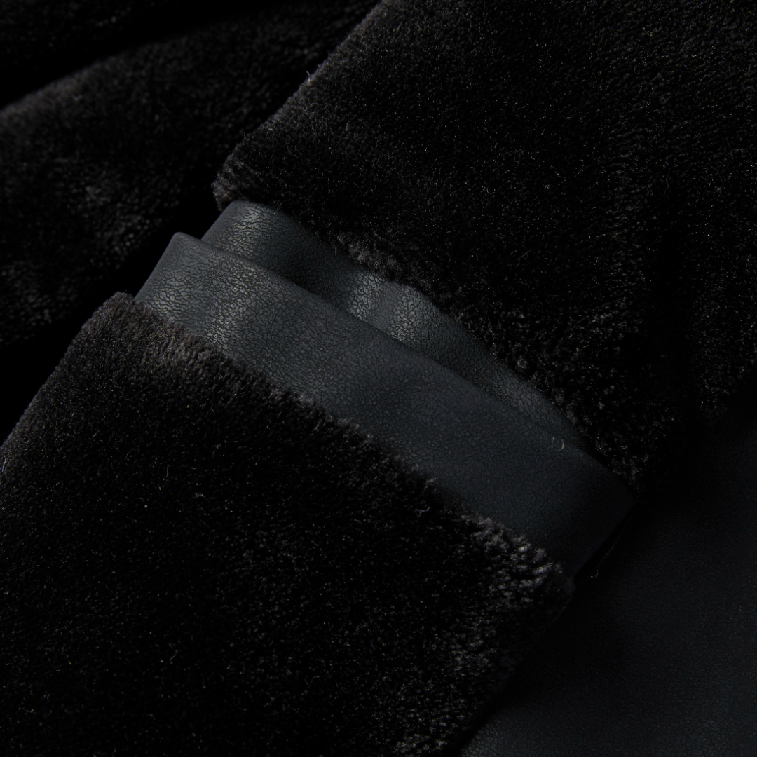 R&B | Herren Dick Gepolstertes Lederjacke