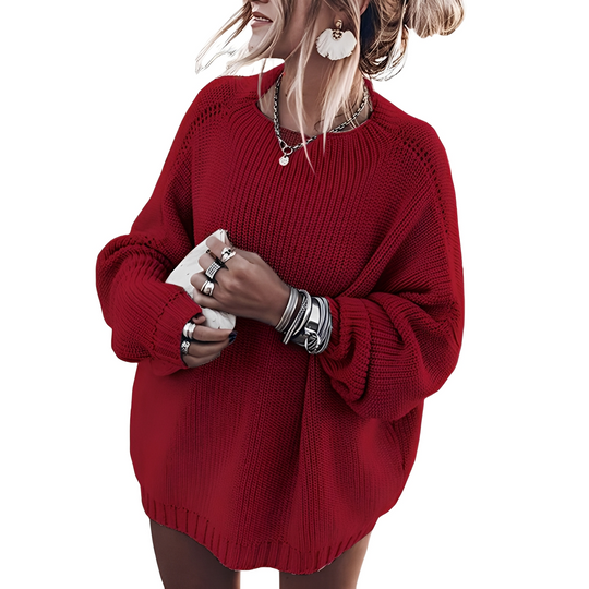 R&B | Damenpullover Im Weiten Grobstrick-Design