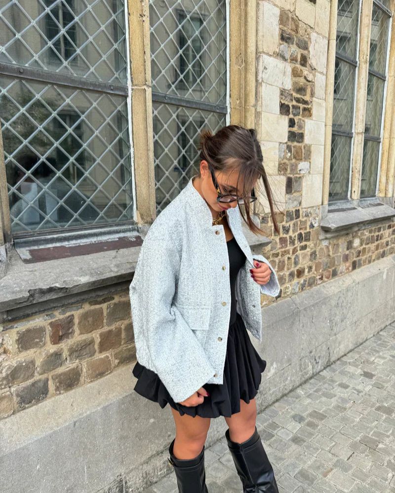 R&B | Pailletten-Bomberjacke