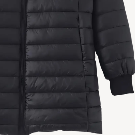 R&B | Damen Kapuzen-Puffermantel mit Sherpa-Futter