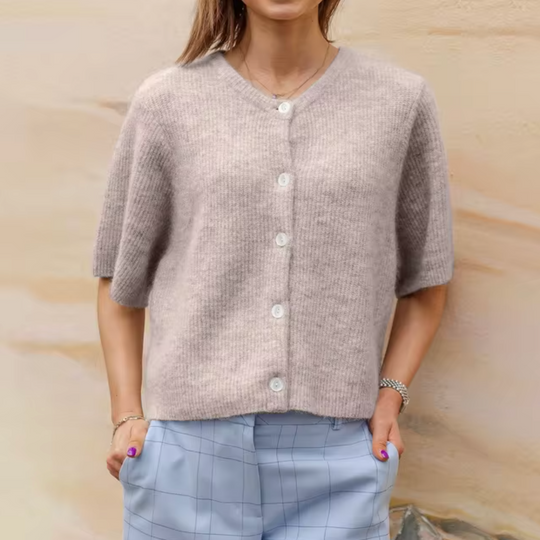 R&B | Strick Kurzarm Cardigan