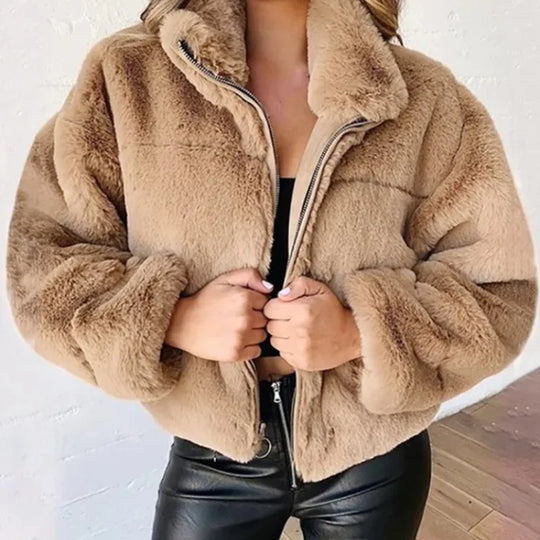 R&B - Schicke Winter Mode Teddy Jacke für Frauen