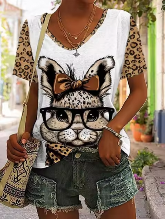 R&B | Weiße T-Shirts mit Hasenmotiven