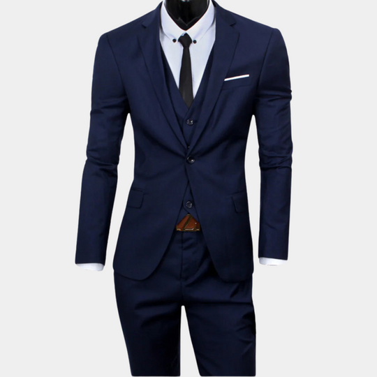 R&B | Herren Business Anzug 3-teilig – Sakko, Weste & Hose
