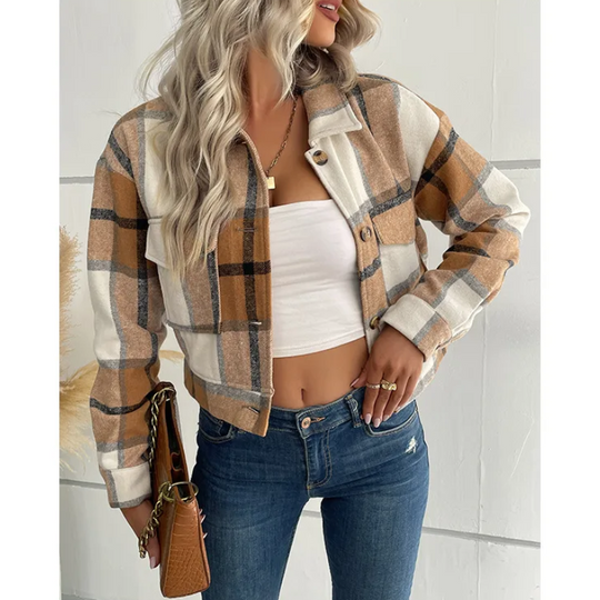R&B | Trendige Karierte Jacke für Damen