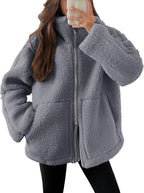R&B | Elegante Damenwolljacke mit Reißverschluss
