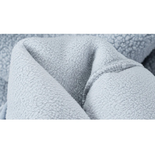 R&B | Kapuzenjacke mit Reißverschluss und Weichem Sherpa Stoff, Fleece Weste