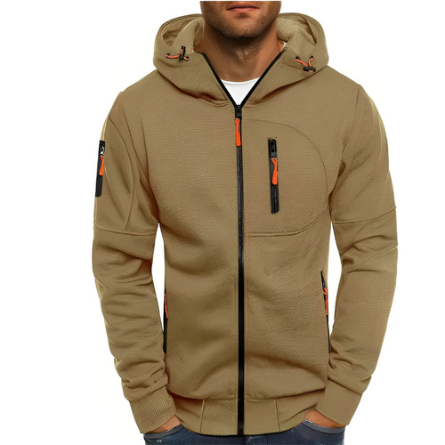 R&B | Freizeit Zip-Up Jacke mit Kapuze für Herren