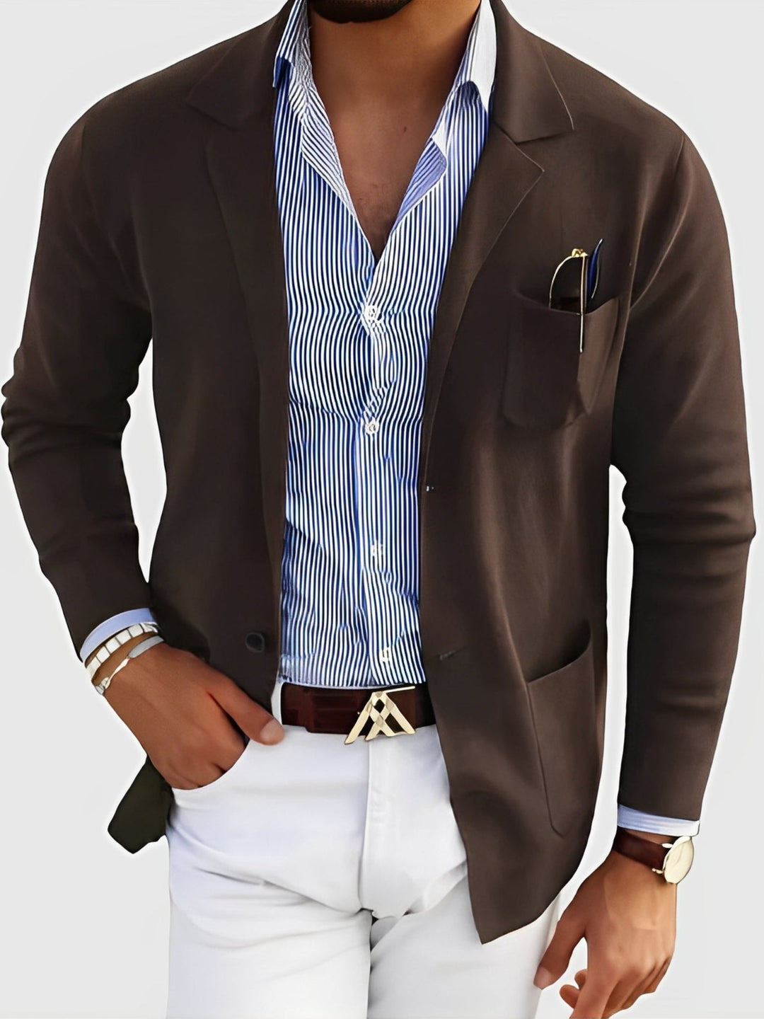 R&B | Eleganter Blazer mit Taschen für Männer