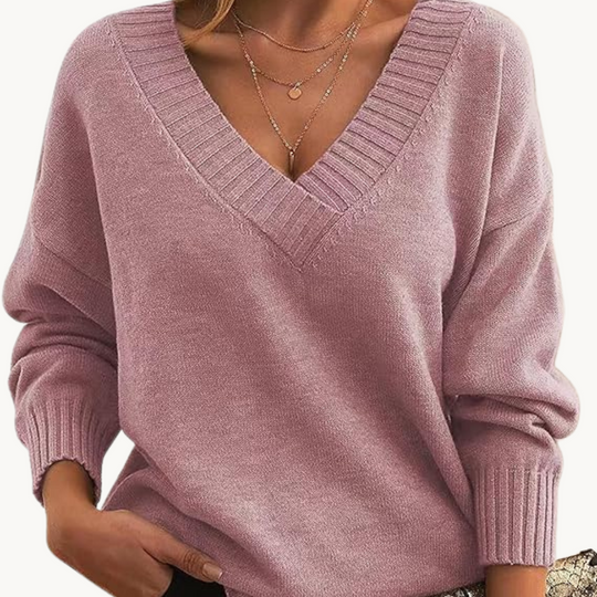 R&B |Pullover mit V-Ausschnitt für Frauen