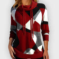 R&B | Stylischer Color Block Kapuzenpullover