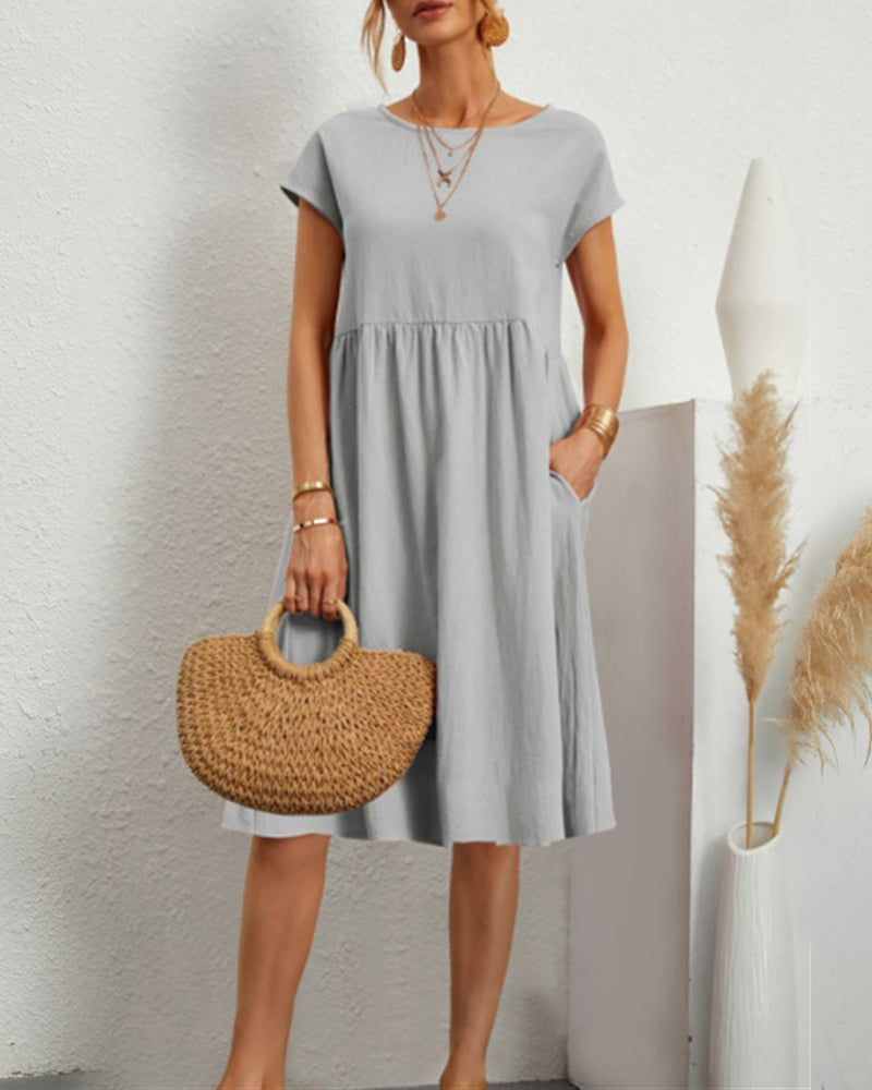 R&B Kleid mit Rundhalsausschnitt