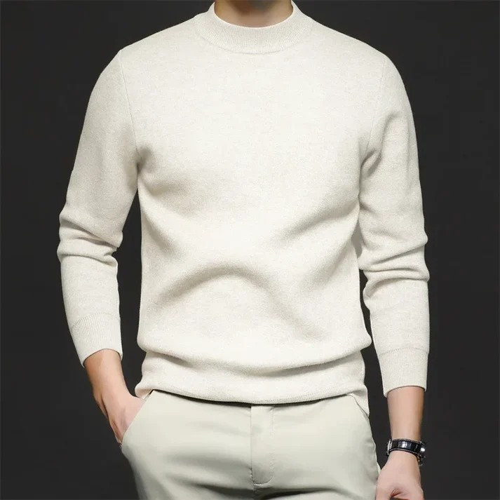 R&B | Klassischer Strickpullover Rundhals Zeitloses und Elegantes Aussehen